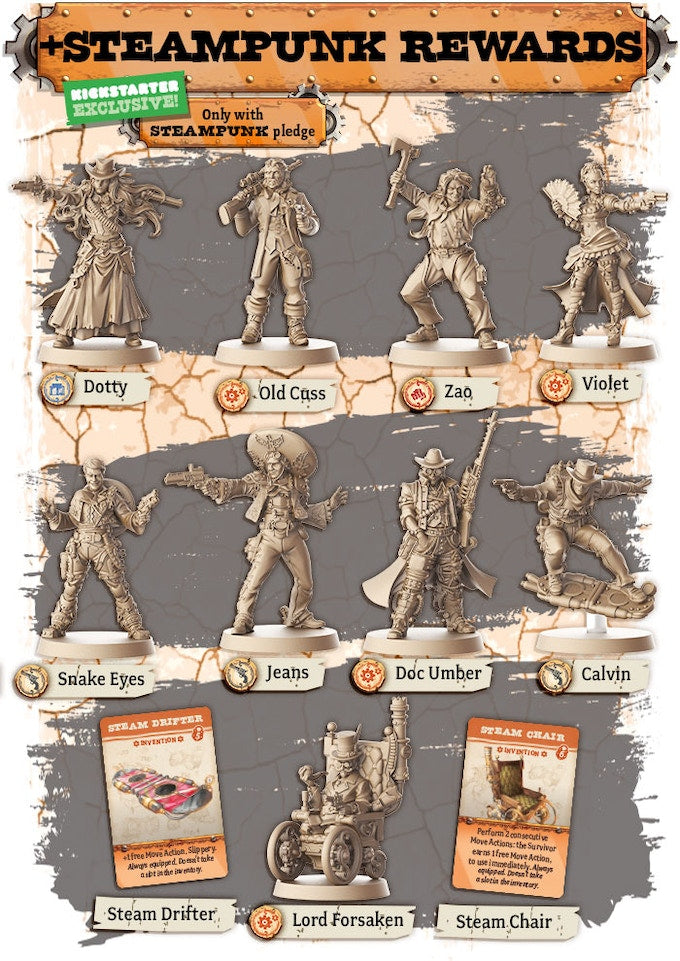 Zombicide: Undead or Alive - Kickstarter Exclusive Steampunk Extras (ONLINE ORDER ONLY)