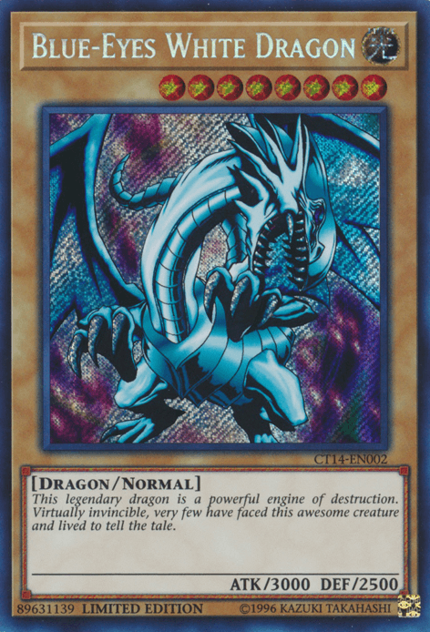 Blue-Eyes White Dragon [CT14-EN002] Secret Rare (ONLINE ORDER ONLY)