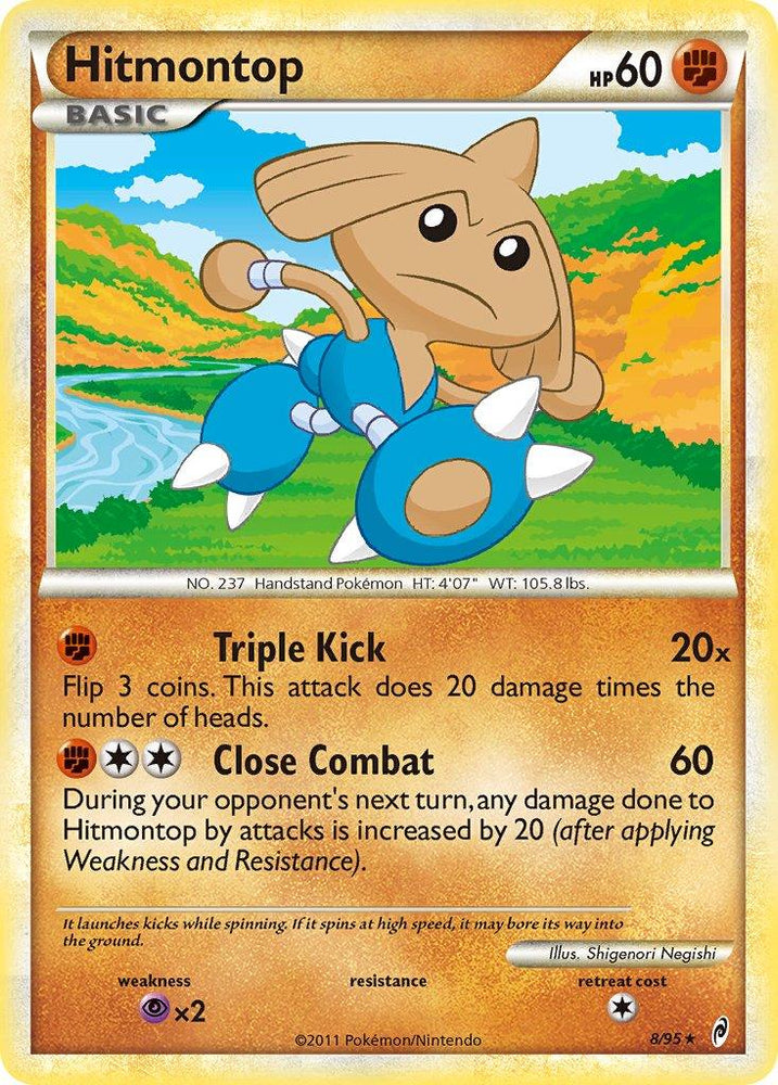 Hitmontop (8/95) (Theme Deck Exclusive) [HeartGold & SoulSilver: Call of Legends] (Online Only)