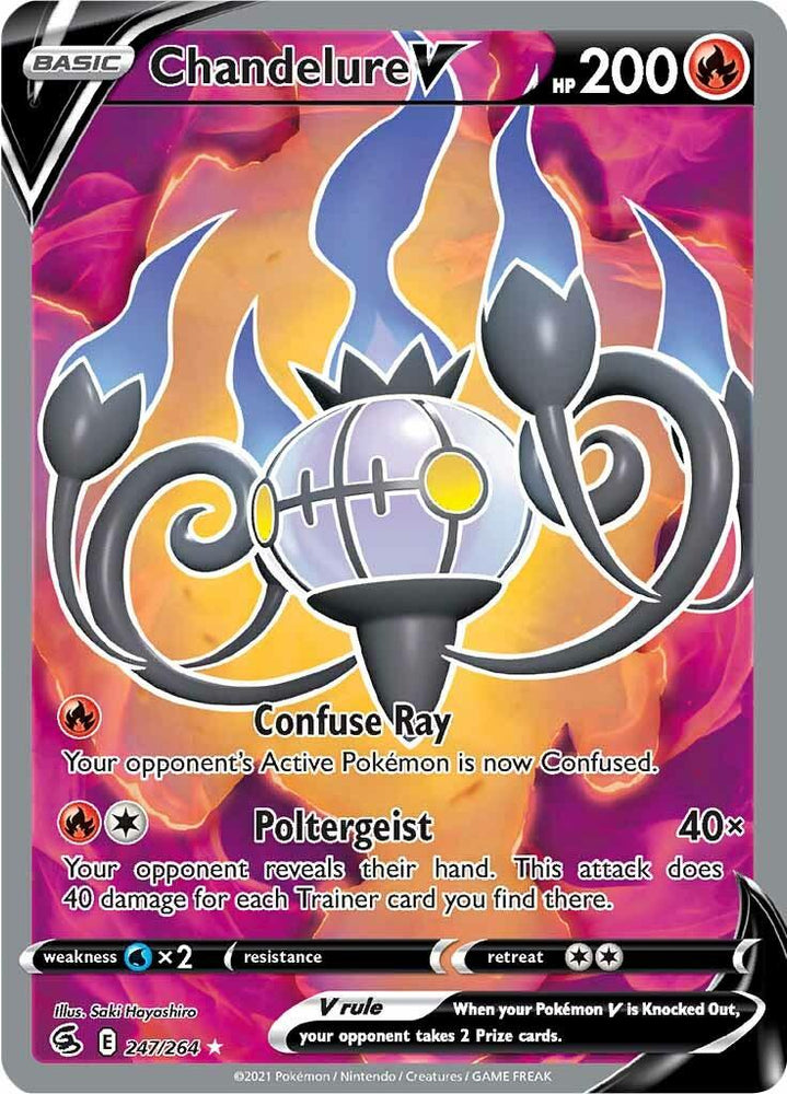 Chandelure V (247/264) [Sword & Shield: Fusion Strike] (Online Only)
