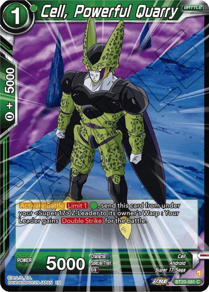 Cell, Powerful Quarry (BT20-081) [Power Absorbed] (ONLINE ORDER ONLY)