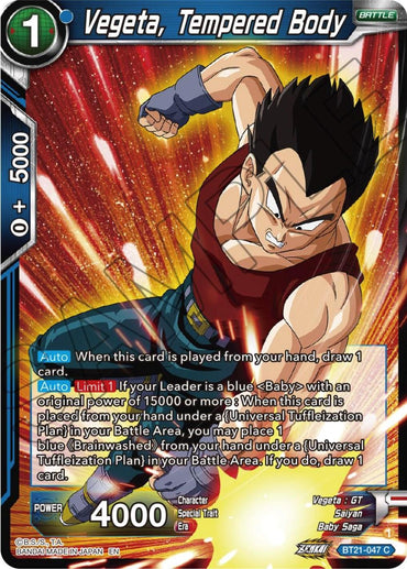Vegeta, Tempered Body (BT21-047) [Wild Resurgence] (ONLINE ORDER ONLY)