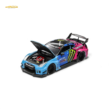 (Pre-Order) Demon King Auto GT-R R35 LBWK Wide-Body - Monster Livery 1:64 (ONLINE ORDER ONLY)