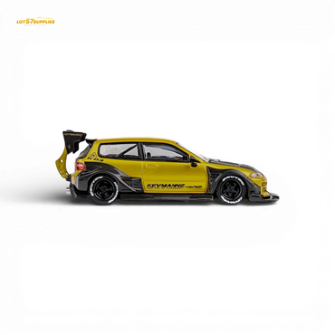 (Pre-Order) DCM Kevmannz Civic EG Ver.1 - Gold Carbon Fiber Long Tail 1:64 (ONLINE ORDER ONLY)