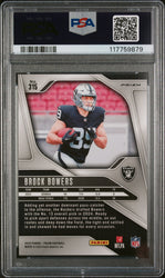 Graded 2024 Panini Prizm Brock Bowers #315 Green Wave Rookie RC Football Card PSA 10 Gem Mint (ONLINE ORDER ONLY)