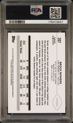 Graded 2024 Topps Chrome Brock Bowers #207 Rookie RC Football Card PSA 10 Gem Mint (ONLINE ORDER ONLY)