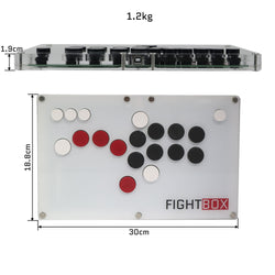 FightBox B10 All Button Leverless Arcade Controller – Ultra-Thin Cherry MX Fight Stick for PC, PS5, Xbox & Switch (Online Only)