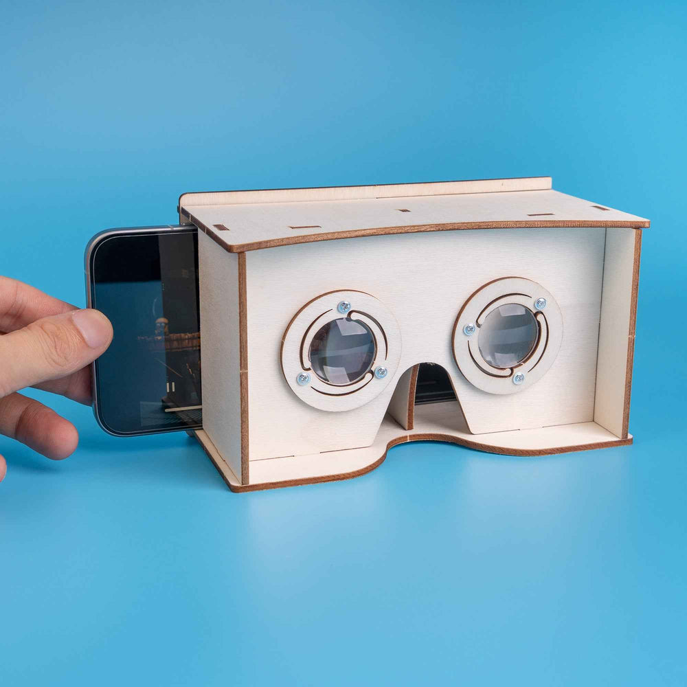 DIY Wooden VR Headset Kit – Build Your Own Smartphone Virtual Reality Viewer (ONLINE ORDER ONLY)