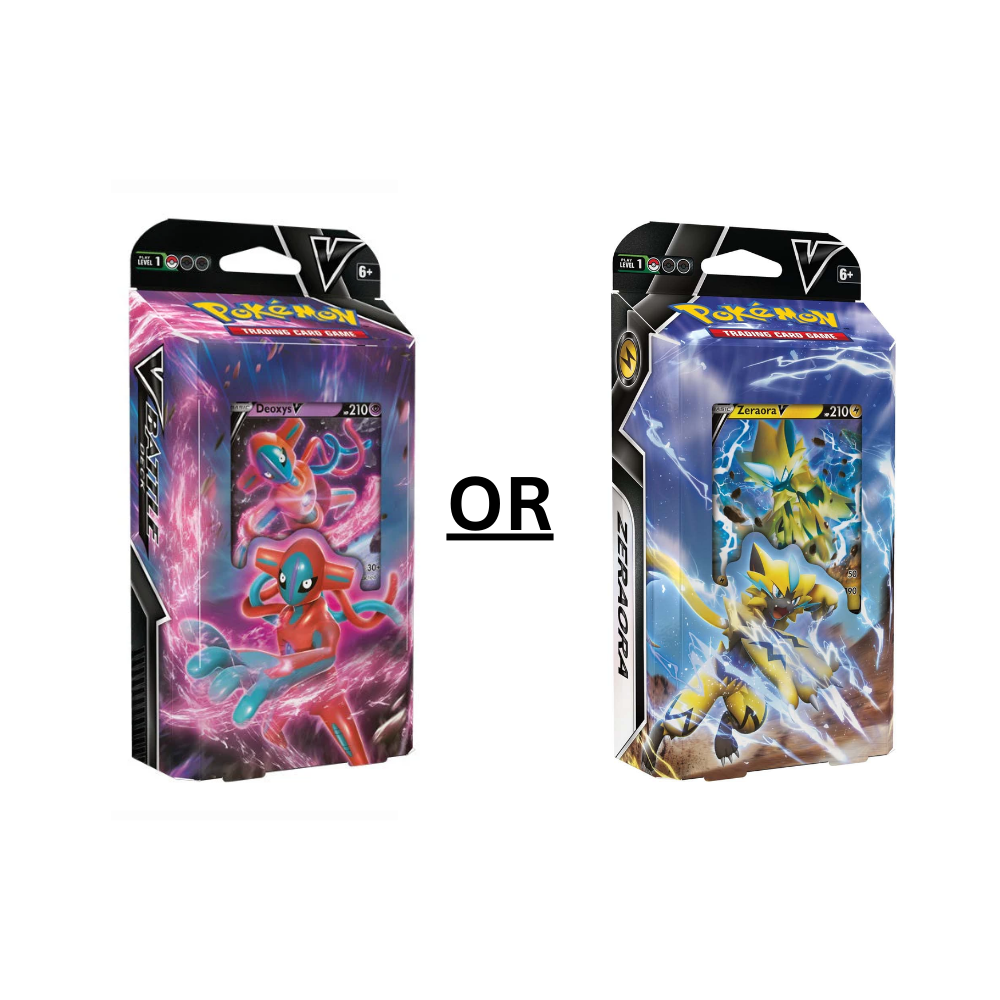 Pokémon Trading Card Game: Deoxys or Zeraora V Battle Deck (ONLINE ORDER ONLY)