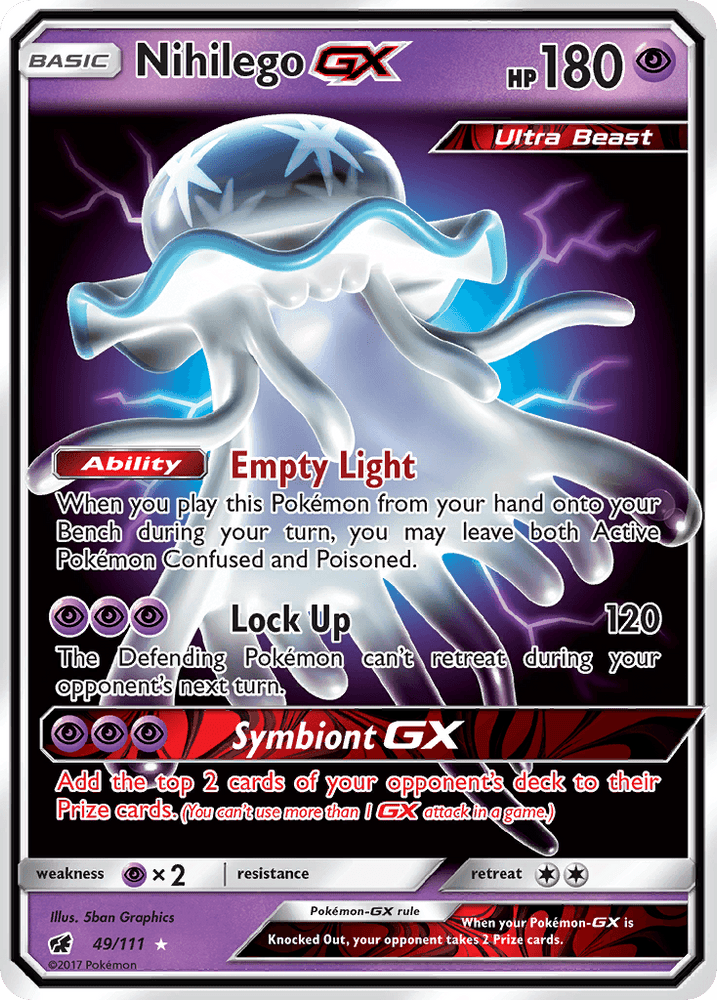Nihilego GX (49/111) [Sun & Moon: Crimson Invasion] (Online Only)