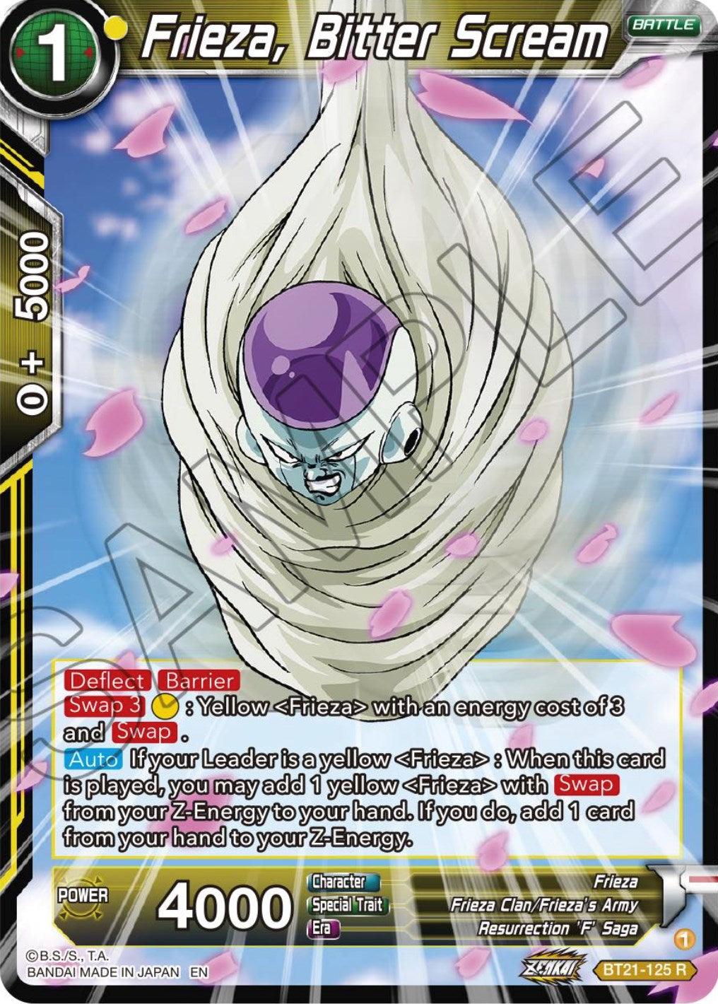 Frieza, Bitter Scream (BT21-125) [Wild Resurgence] (ONLINE ORDER ONLY)
