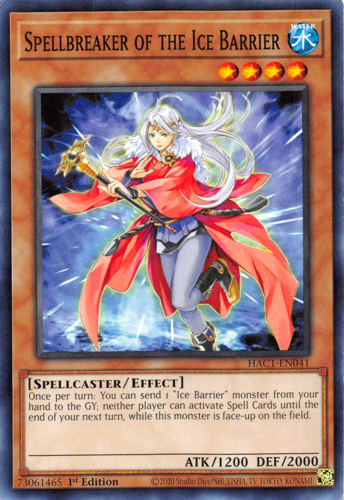 Spellbreaker of the Ice Barrier [HAC1-EN041] Common (ONLINE ORDER ONLY)