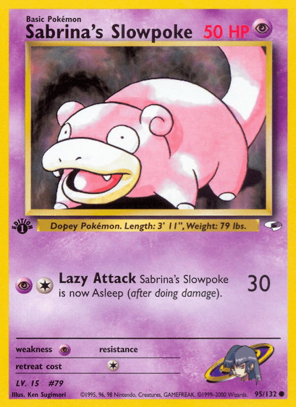 Sabrina's Slowpoke (95/132) [Gym Heroes 1st Edition] (Online Only)