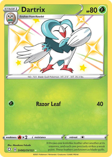 Dartrix (SV002/SV122) [Sword & Shield: Shining Fates] (Online Only)