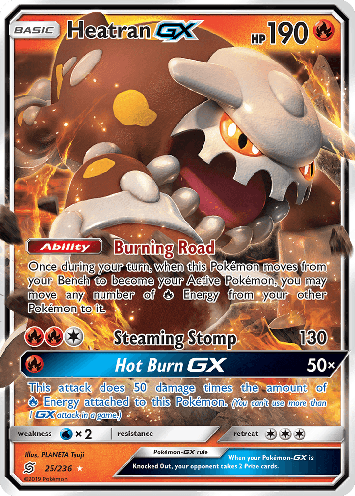 Heatran GX (25/236) [Sun & Moon: Unified Minds] (Online Only)