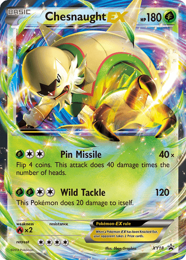 Chesnaught EX (XY18) [XY: Black Star Promos] (Online Only)