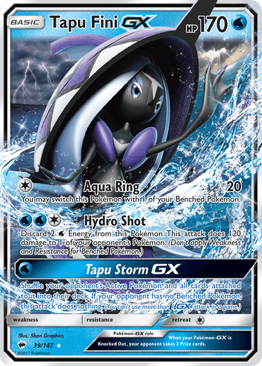 Tapu Fini GX (39/147) [Sun & Moon: Burning Shadows] (Online Only)