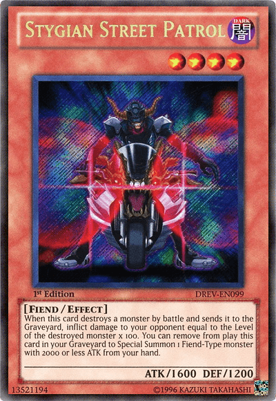 Stygian Street Patrol [DREV-EN099] Secret Rare (ONLINE ORDER ONLY)