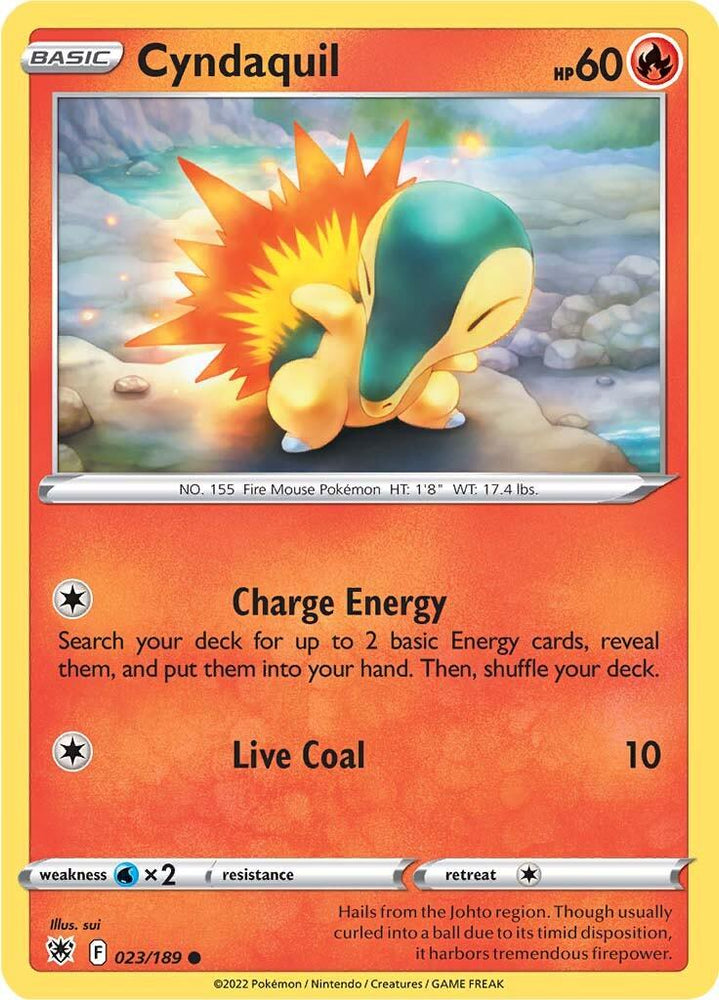 Cyndaquil (023/189) [Sword & Shield: Astral Radiance] (Online Only)