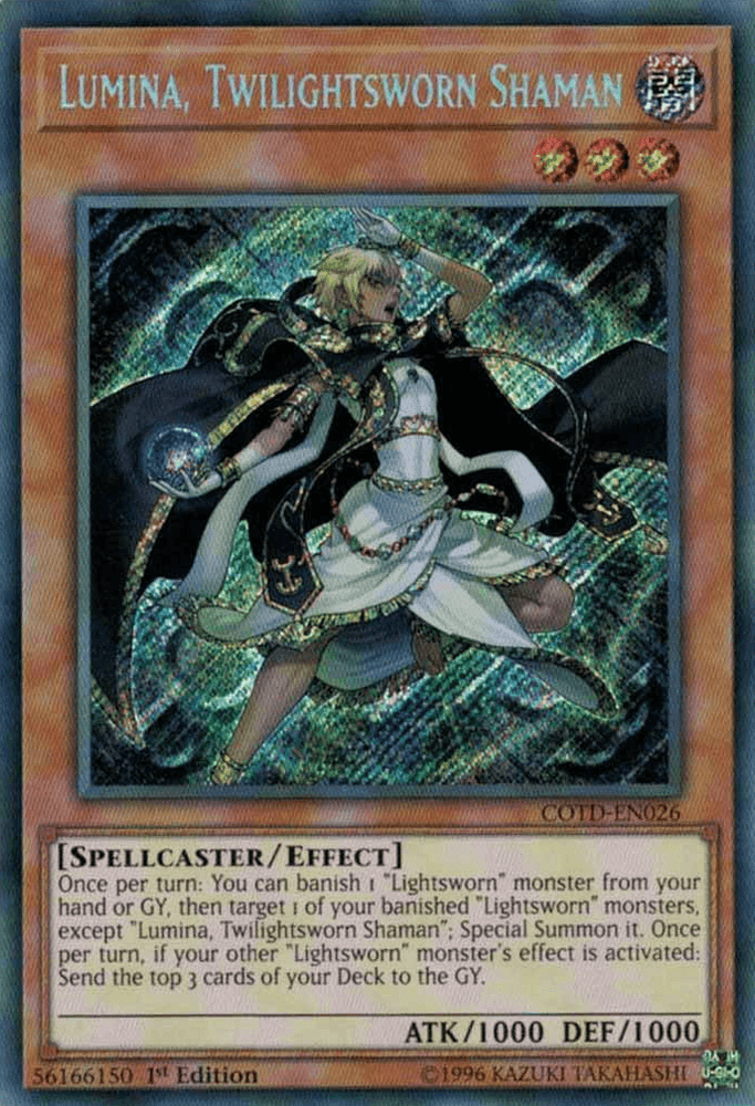 Lumina, Twilightsworn Shaman [COTD-EN026] Secret Rare (ONLINE ORDER ONLY)