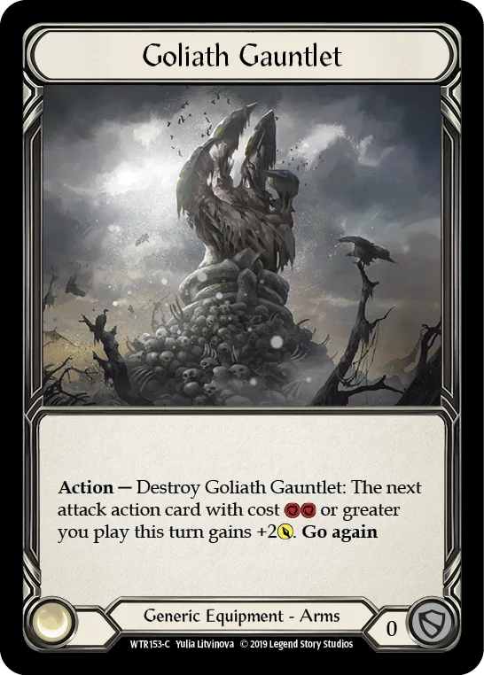 Goliath Gauntlet [WTR153-C] (Welcome to Rathe)  Alpha Print Cold Foil - Anime Imports LLC