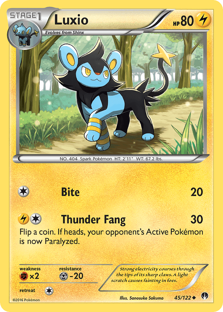 Luxio (45/122) [XY: BREAKpoint] (Online Only)
