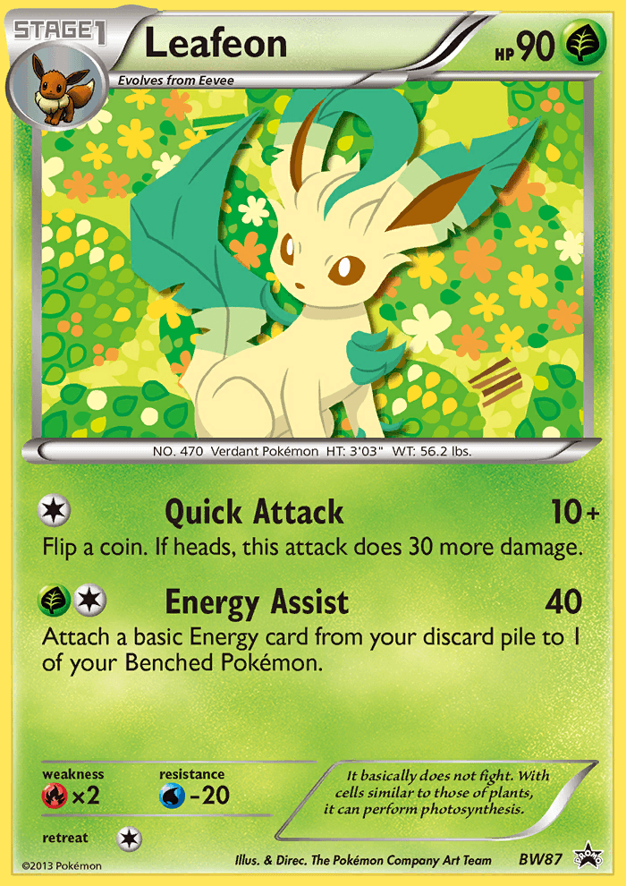 Leafeon (BW87) [Black & White: Black Star Promos] (Online Only)