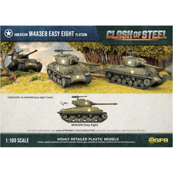 Clash of Steel - American: M4A3E8 Easy Eight Platoon (ONLINE ORDER ONLY)