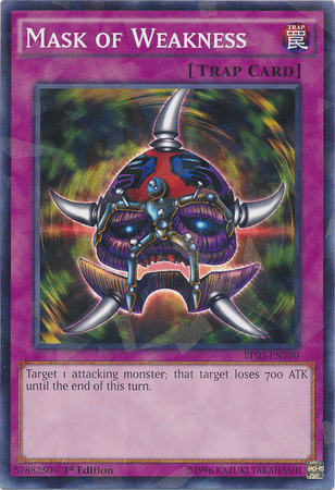Mask of Weakness [BP03-EN190] Shatterfoil Rare (ONLINE ORDER ONLY)