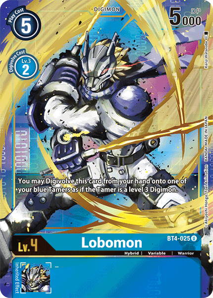 Lobomon [BT4-025] (Alternate Art) [Great Legend] (ONLINE ORDER ONLY)