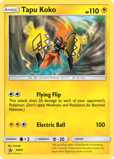 Tapu Koko (SM30) [Sun & Moon: Black Star Promos] (Online Only)