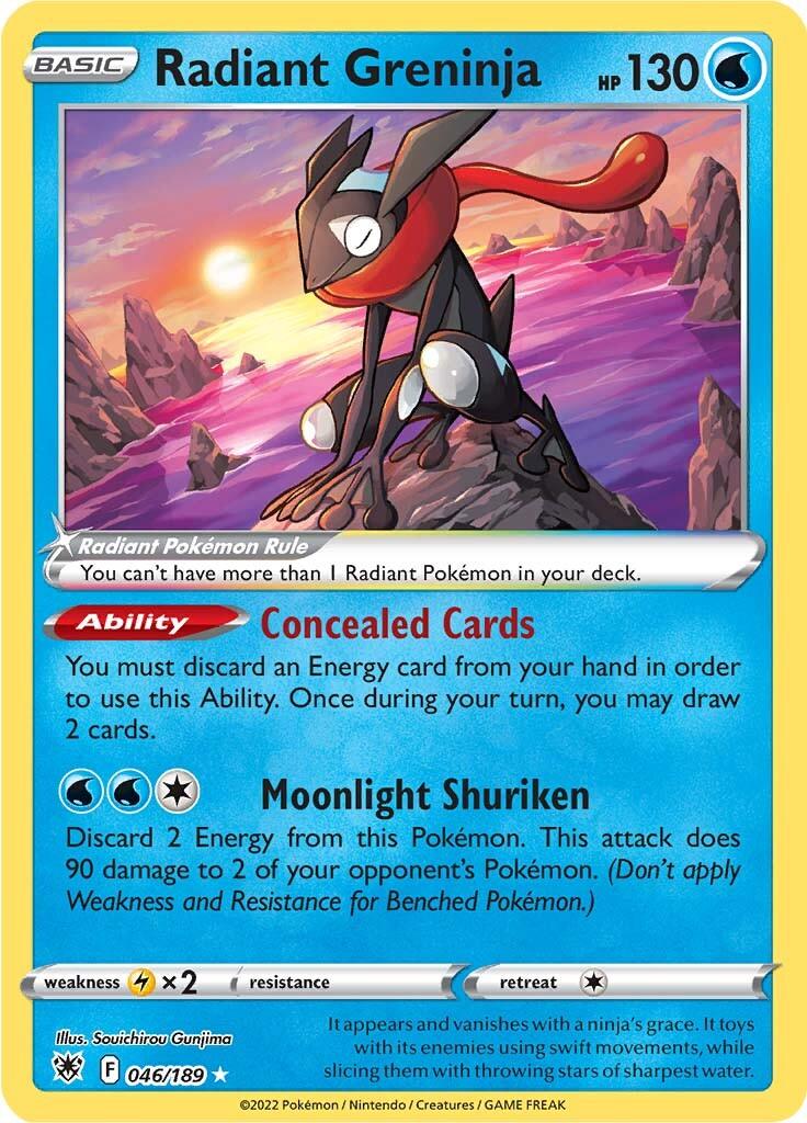 Radiant Greninja (046/189) [Sword & Shield: Astral Radiance] (Online Only)