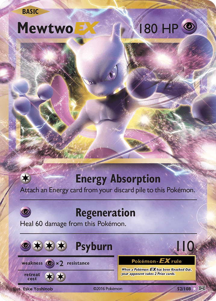 Mewtwo EX (52/108) [XY: Evolutions] (Online Only)