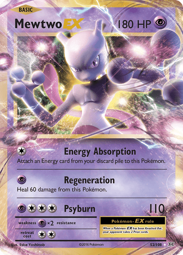 Mewtwo EX (52/108) [XY: Evolutions] (Online Only)