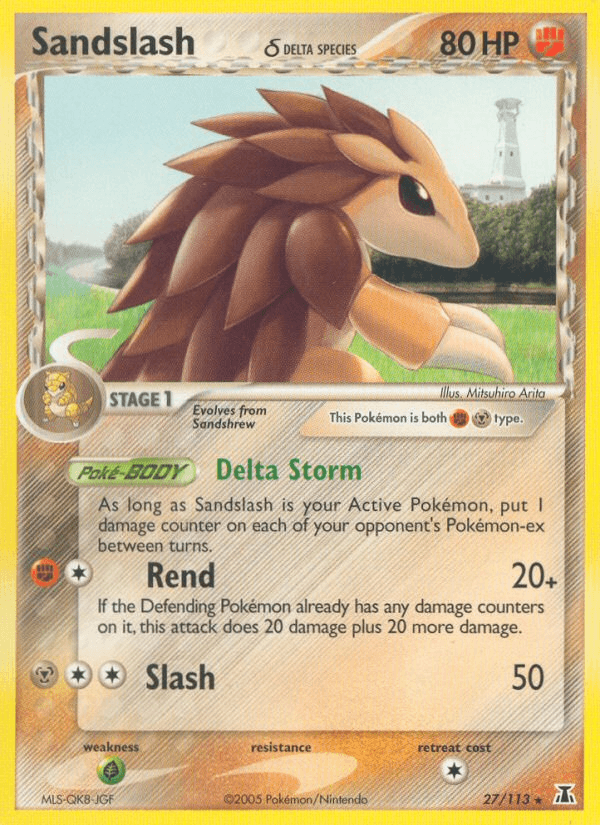Sandslash (27/113) (Delta Species) [EX: Delta Species] (Online Only)