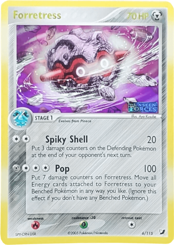 Forretress (6/115) (Stamped) [EX: Unseen Forces] (Online Only)
