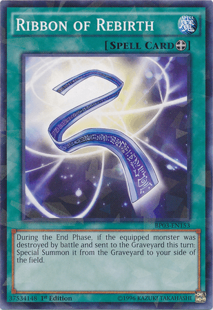 Ribbon of Rebirth [BP03-EN153] Shatterfoil Rare (ONLINE ORDER ONLY)