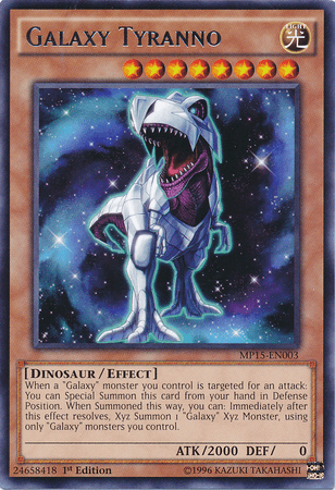 Galaxy Tyranno [MP15-EN003] Rare (ONLINE ORDER ONLY)