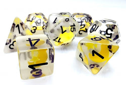Moon and Star Glow in the Dark 7-Dice DND RPG Dice Set (Online Only)