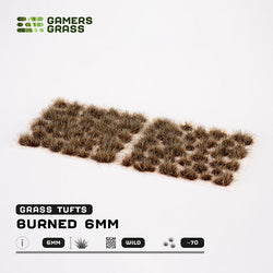 Gamers Grass Tufts: Burned Tufts 6mm- Wild (ONLINE ORDER ONLY)