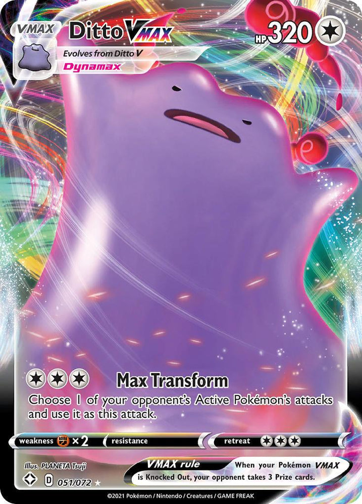 Ditto VMAX (051/072) [Sword & Shield: Shining Fates] (Online Only)