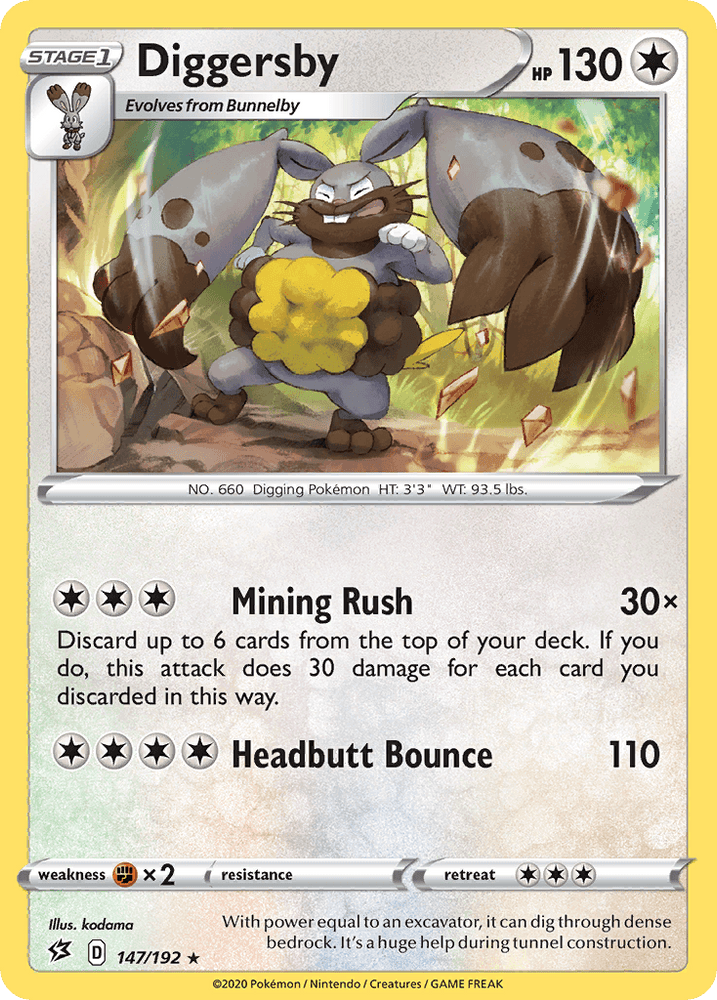 Diggersby (147/192) [Sword & Shield: Rebel Clash] (Online Only)