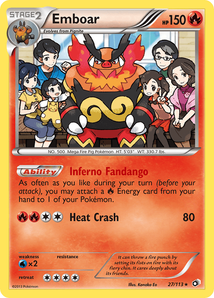 Emboar (27/113) (Theme Deck Exclusive) [Black & White: Legendary Treasures] (Online Only)