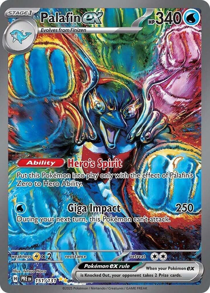 Palafin ex (151/131) [Scarlet & Violet: Prismatic Evolutions] (Online Only)