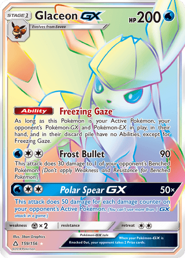 Glaceon GX (159/156) [Sun & Moon: Ultra Prism] (Online Only)