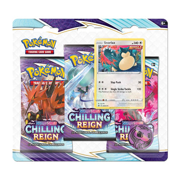 Sword & Shield: Chilling Reign - 3-Pack Blister (Snorlax) (ONLINE ORDER ONLY)