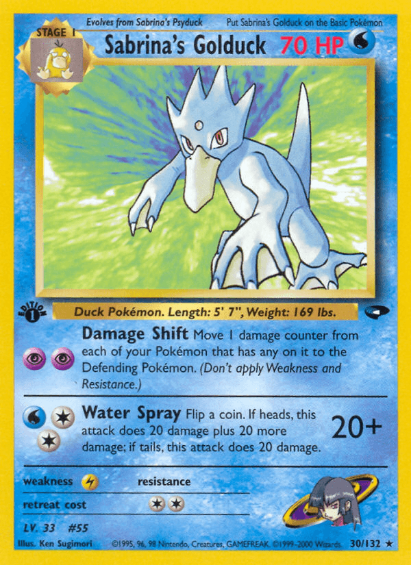 Sabrina's Golduck (30/132) [Gym Challenge 1st Edition] (Online Only)