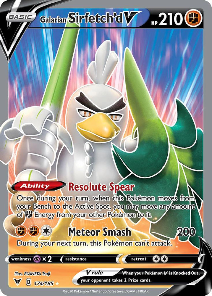 Galarian Sirfetch'd V (174/185) [Sword & Shield: Vivid Voltage] (Online Only)