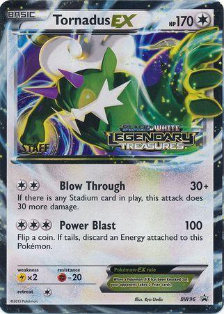 Tornadus EX (BW96) (Staff Prerelease Promo) [Black & White: Black Star Promos] (Online Only)