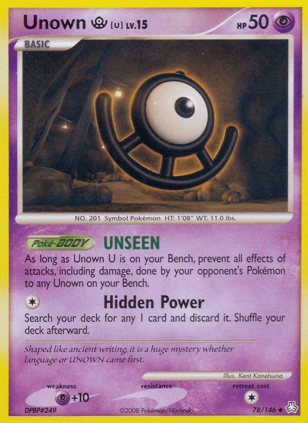 Unown U (78/146) [Diamond & Pearl: Legends Awakened] (Online Only)